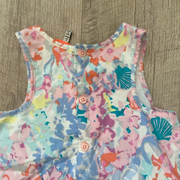 Joules Watercolor Mermaid and Seashell Dres Sz 4 - Picture 10 of 12